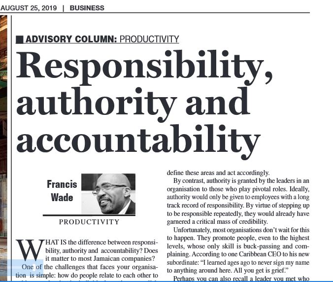 the difference between authority and responsibility